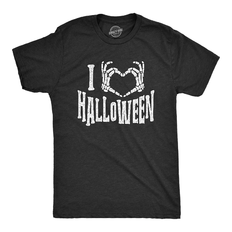 men's business shirts -I Heart Halloween Men's T Shirt