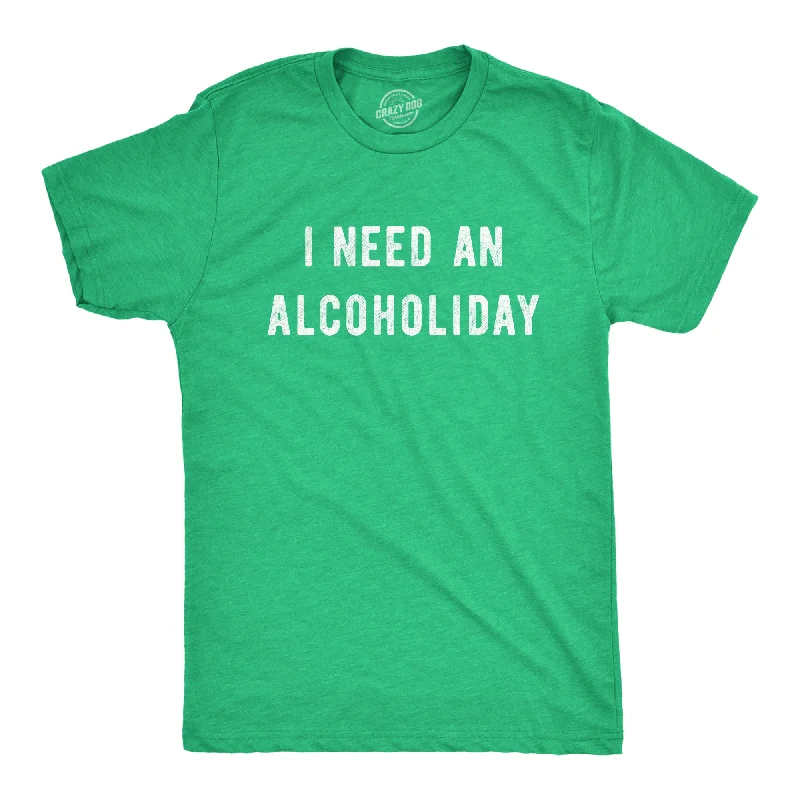 men's button-down shirts for fall -I Need An Alcoholiday Men's T Shirt