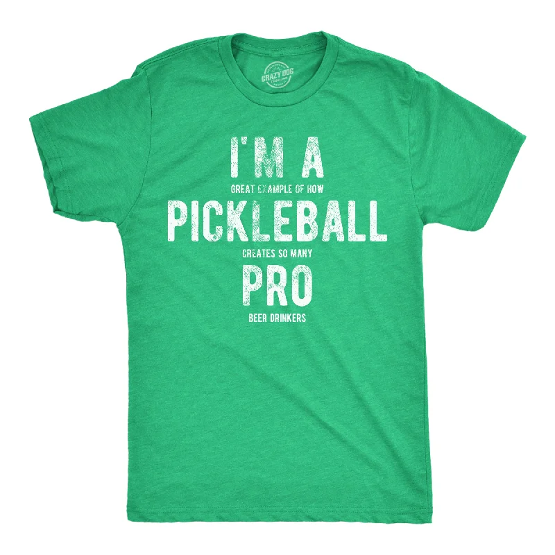 men's relaxed fit shirts -Im A Great Exampe Of How Pickleball Creates So Many Pro Beer Drinkers Men's T Shirt