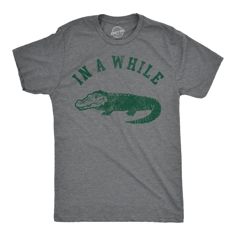 men's classic shirts for work -In A While Crocodile Men's T Shirt