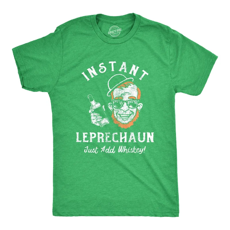 men's shirts with high collars -Instant Leprechaun Just Add Whiskey Men's T Shirt