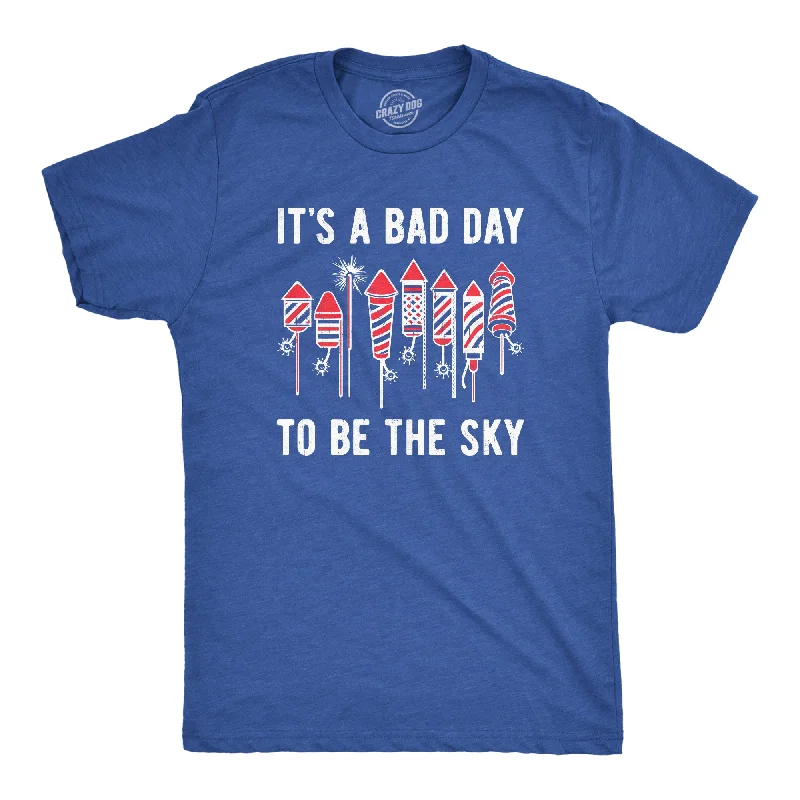 men's white button-up shirts -Its A Bad Day To Be The Sky Men's T Shirt