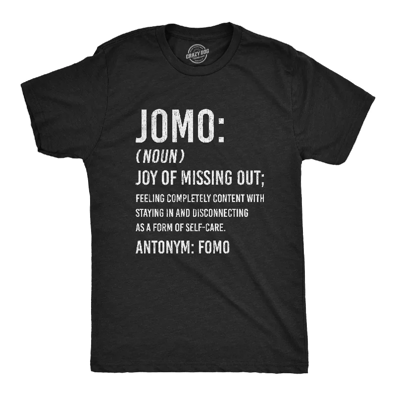 men's striped dress shirts -JOMO Joy Of Missing Out Men's T Shirt