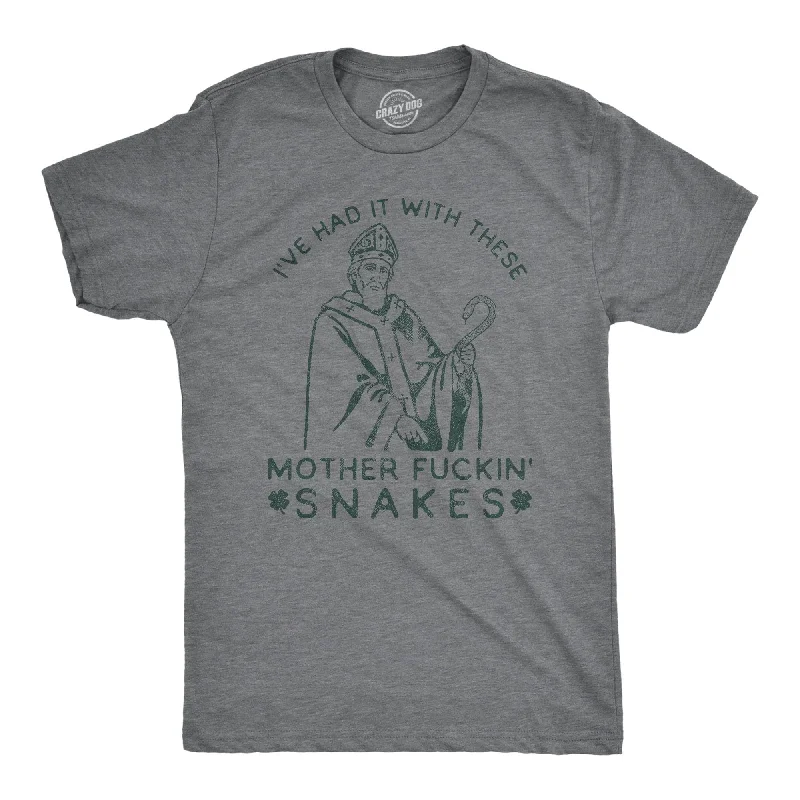 men's blue shirts -Mother Fuckin Snakes Men's T Shirt