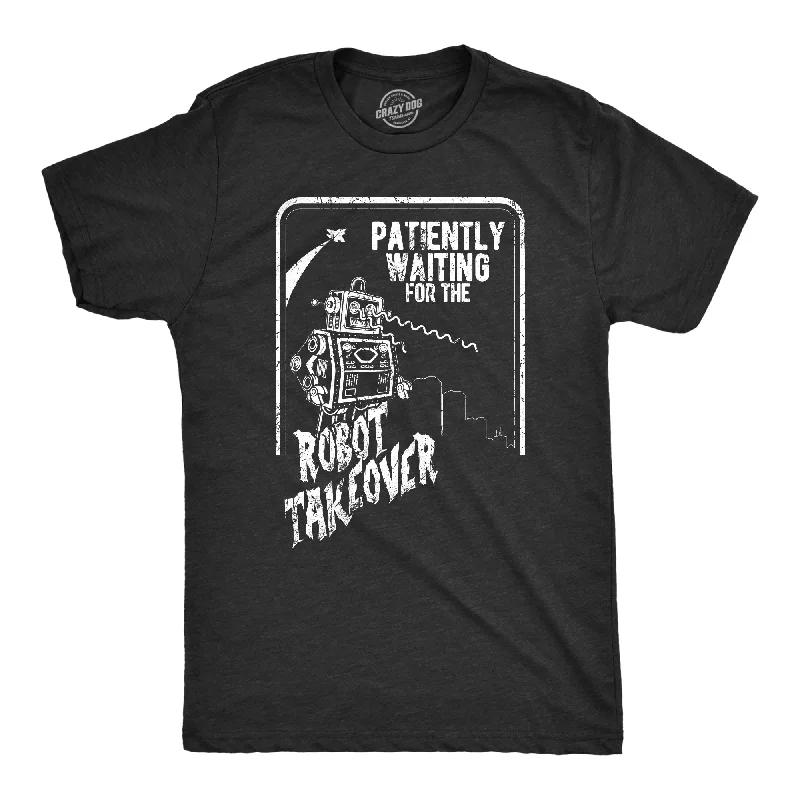 formal shirts for men for weddings -Patiently Waiting For The Robot Takeover Men's T Shirt