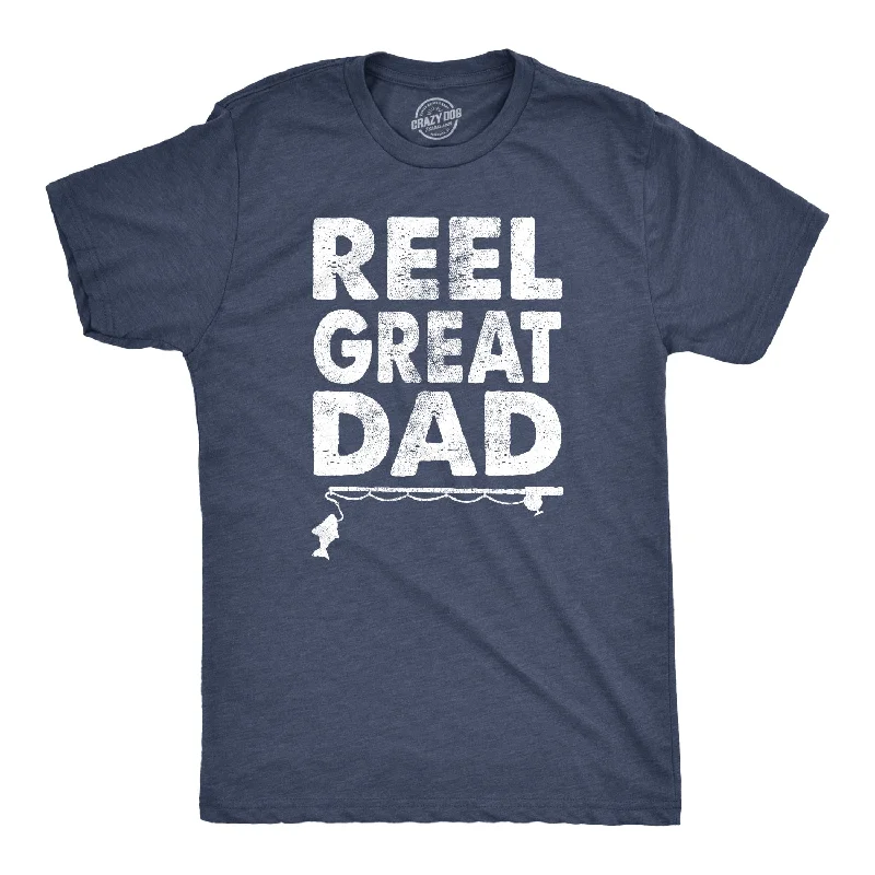 men's shirts with patterned cuffs -Reel Great Dad Men's T Shirt