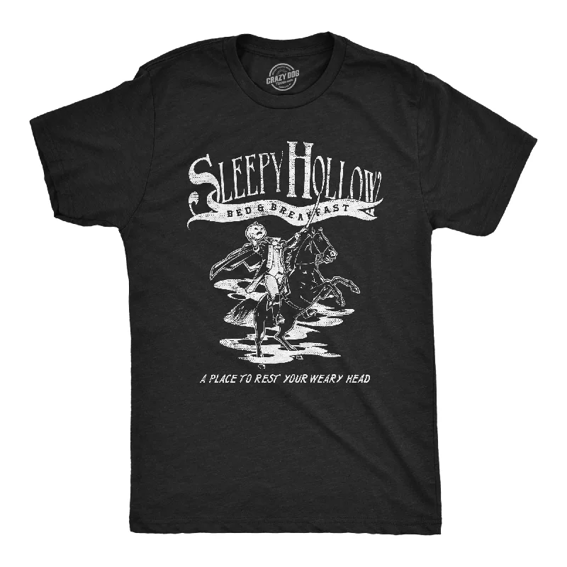 men's shirts for casual office wear -Sleepy Hollow Bed And Breakfast Men's T Shirt