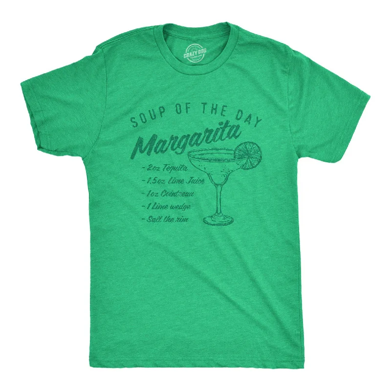 men's shirts with unique prints -Soup Of The Day: Margarita Men's T Shirt