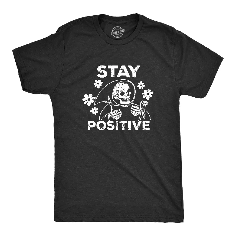 men's polo shirts -Stay Positive Men's T Shirt