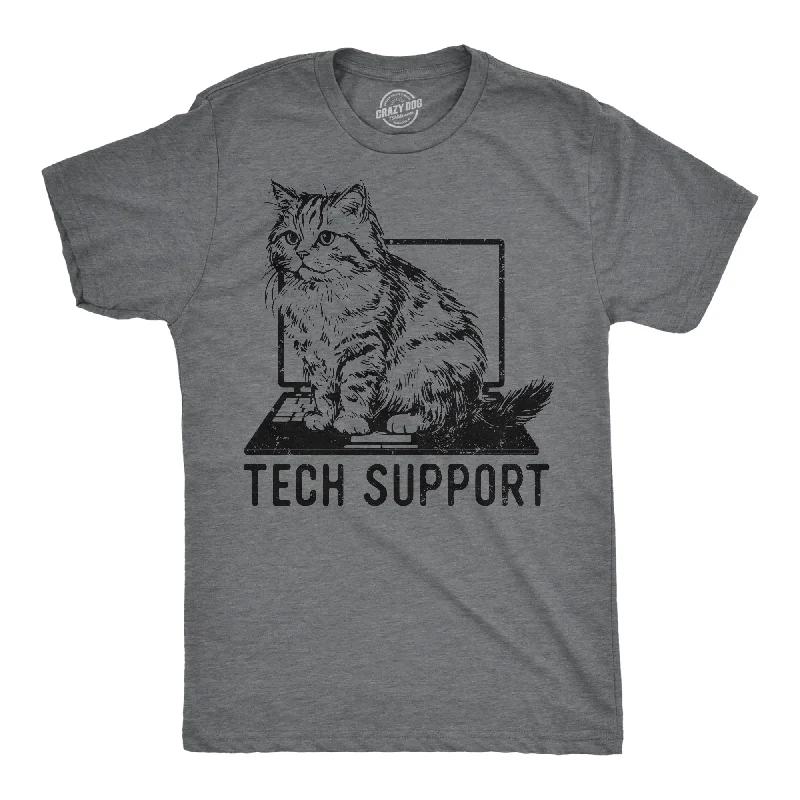 lightweight men's dress shirts -Tech Support Men's T Shirt