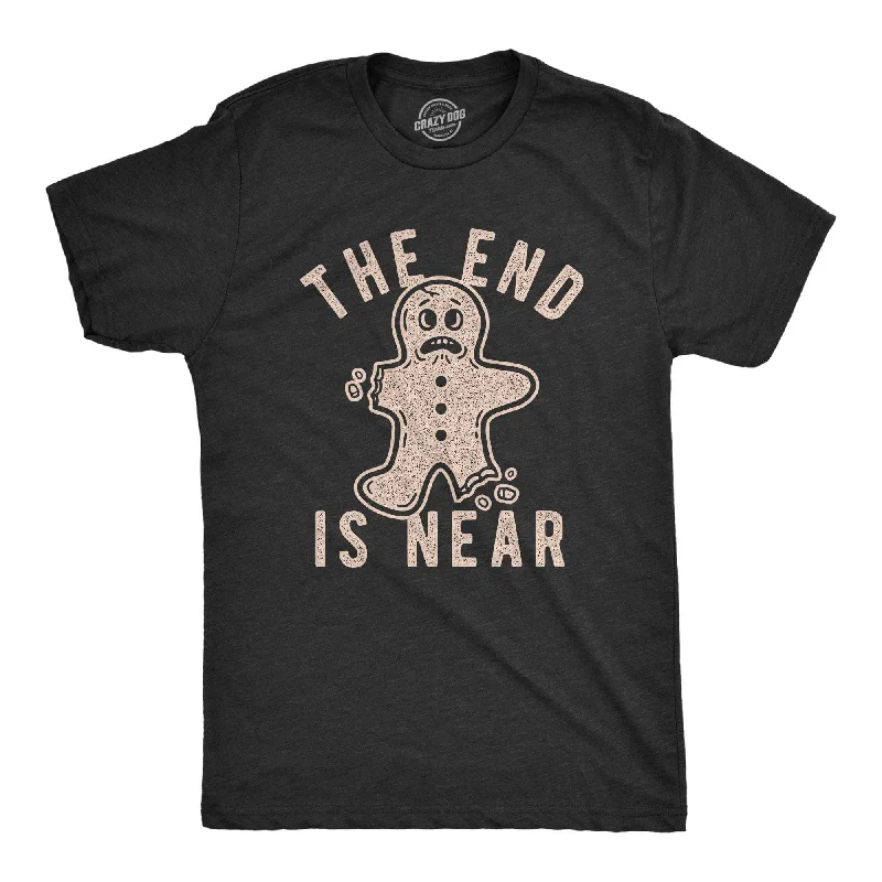 men's shirts with logos -The End Is Near Gingerbread Men's T Shirt