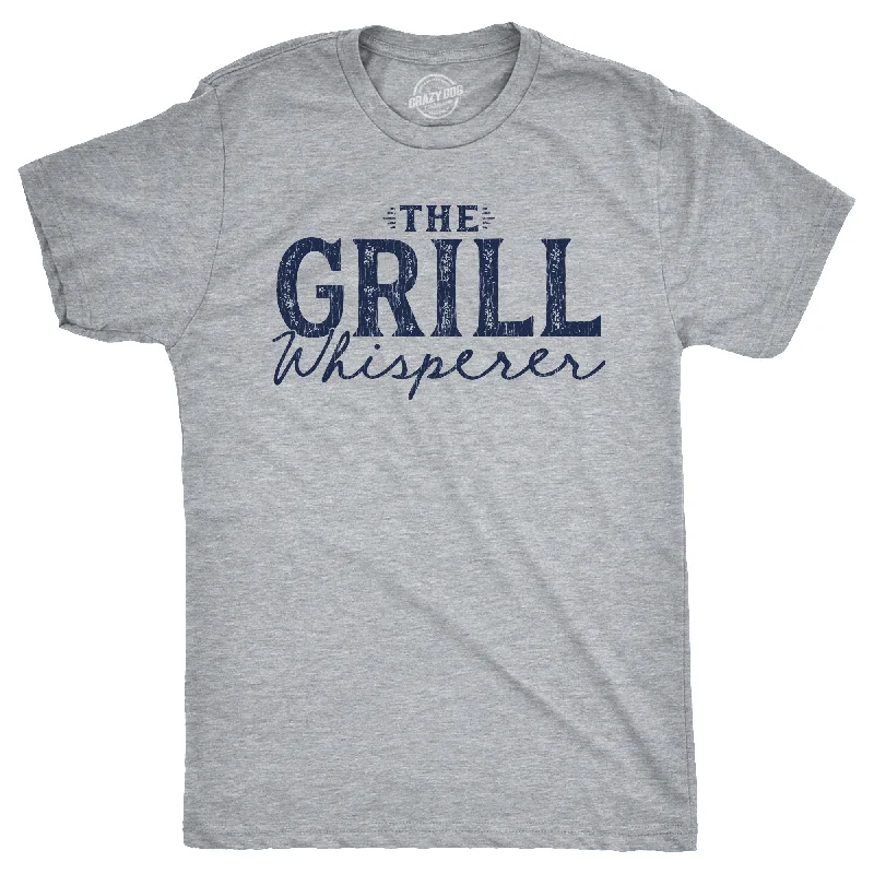 men's silk shirts -The Grill Whisperer Men's T Shirt