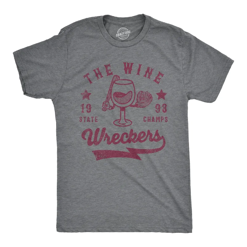 classic button-up shirts for men -The Wine Wreckers State Champs Men's T Shirt