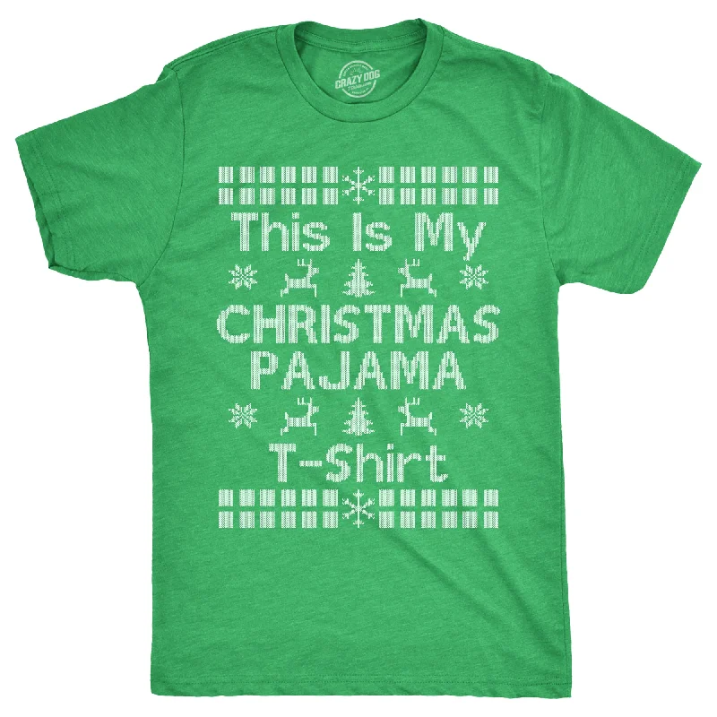 classic white shirts for men -This Is My Christmas Pajama T Shirt Men's T Shirt