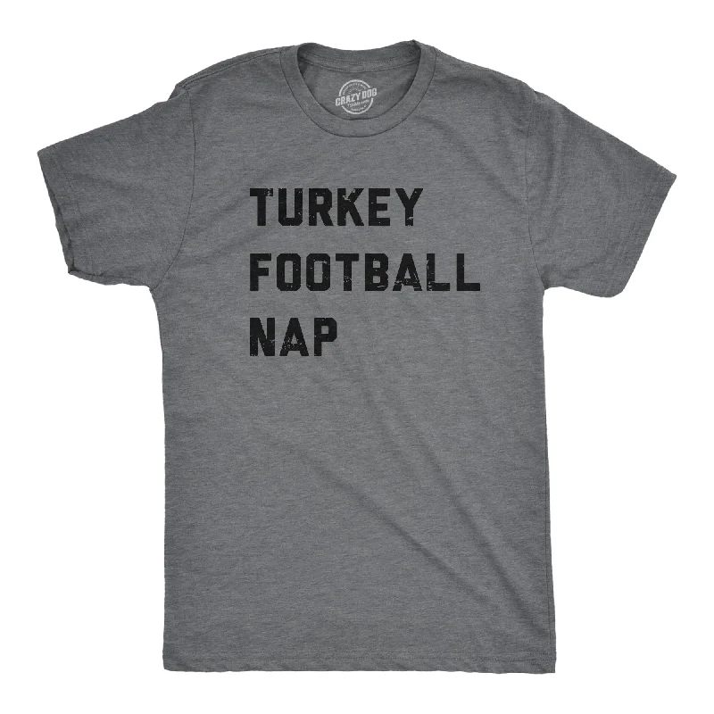 men's shirts for casual Fridays -Turkey Football Nap Men's T Shirt