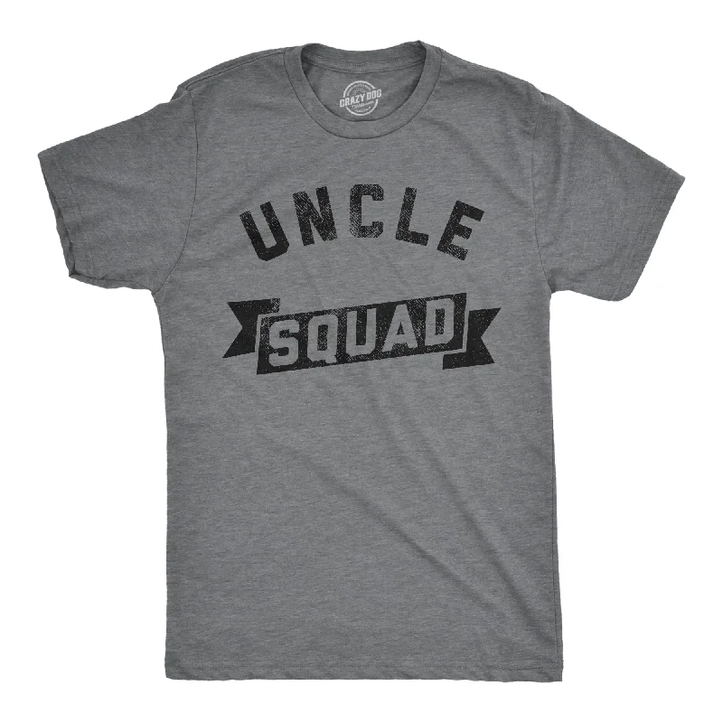 men's breathable button-down shirts -Uncle Squad Men's T Shirt