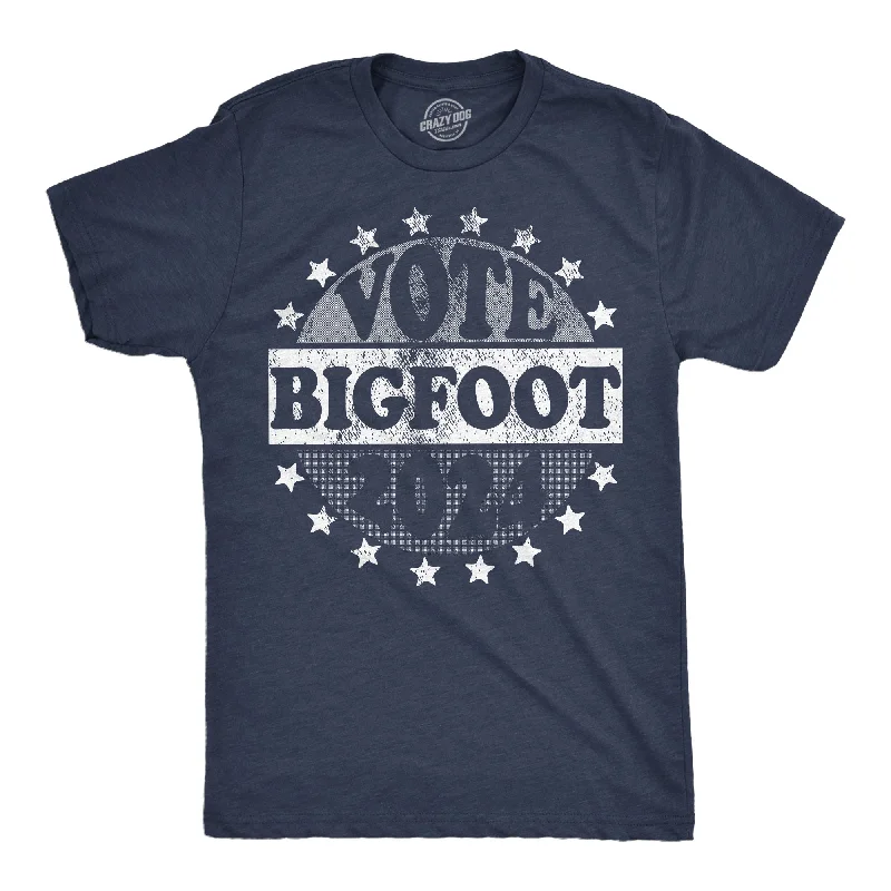 men's shirts with cool patterns -Vote Bigfoot 2024 Men's T Shirt