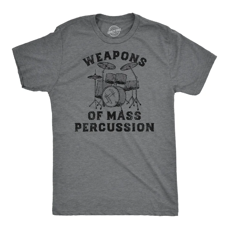 men's shirts with patterned cuffs -Weapons of Mass Percussion Men's T Shirt