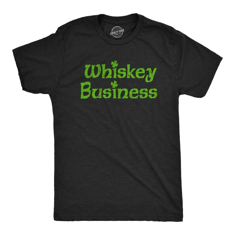 men's shirts with contrast stitching -Whiskey Business Men's T Shirt